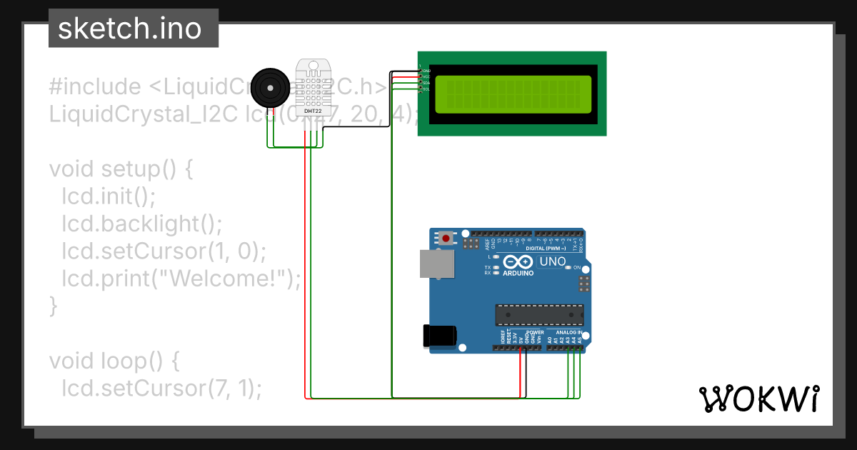 Temperature Sensor - Wokwi ESP32, STM32, Arduino Simulator