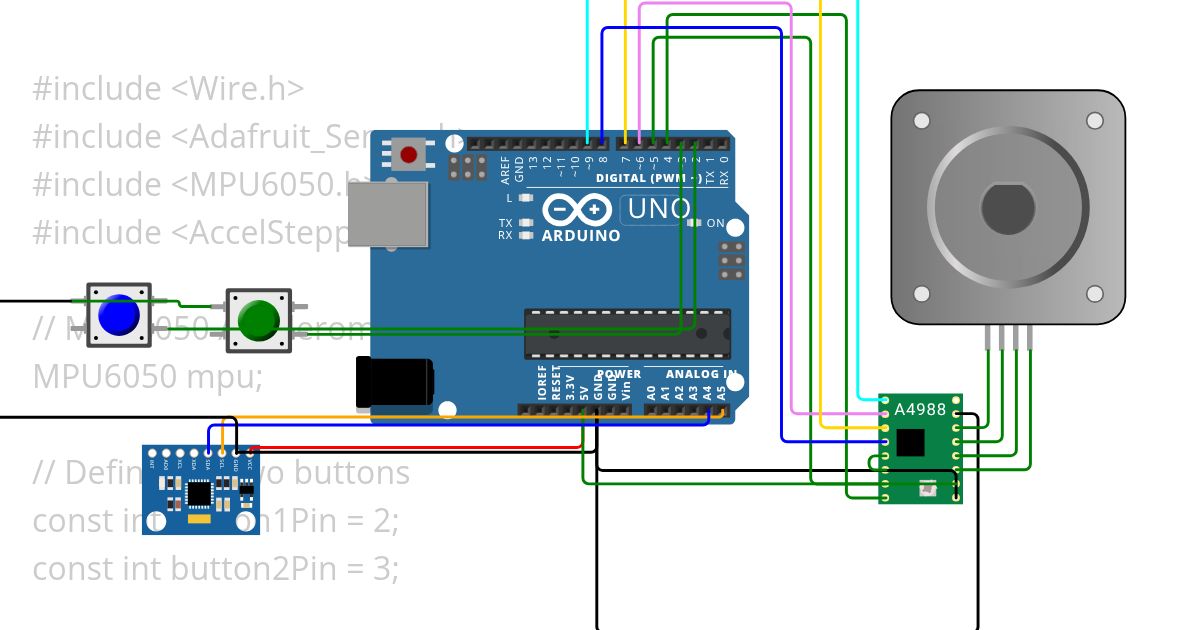 stepper with mpu simulation
