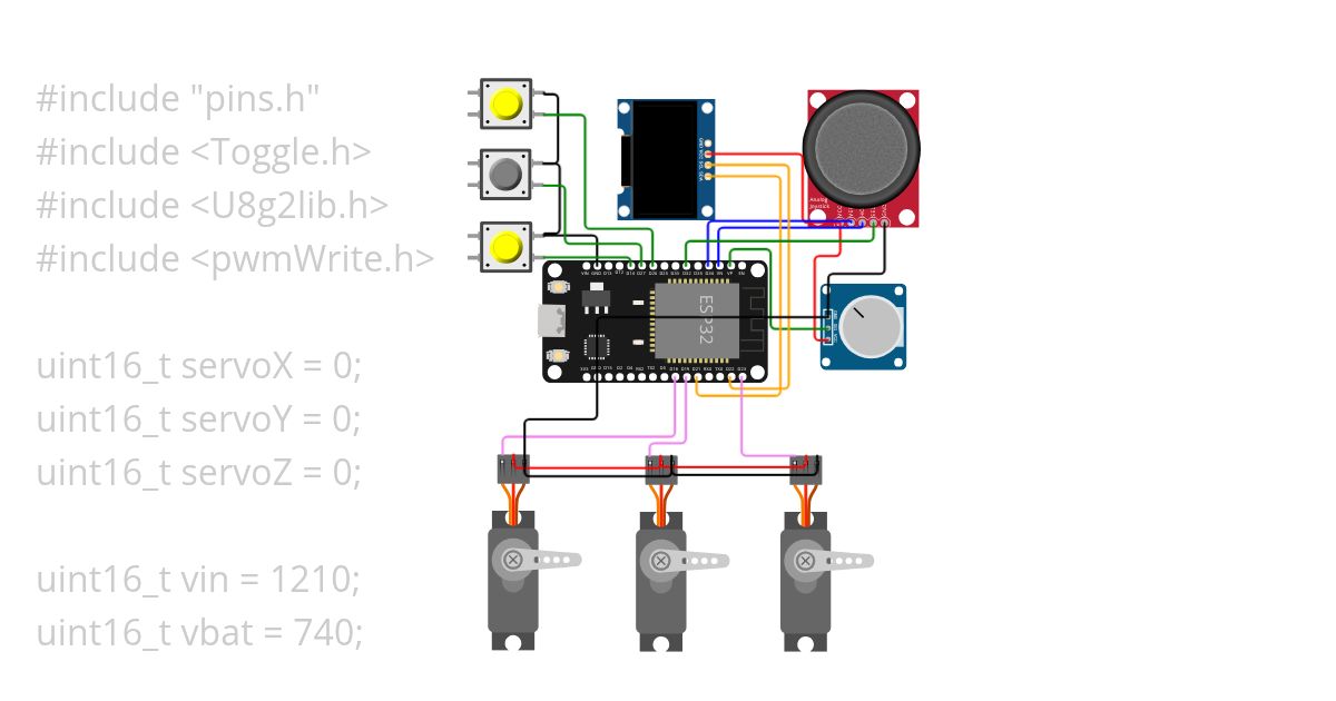 ESP32 Servo Tester V1 simulation