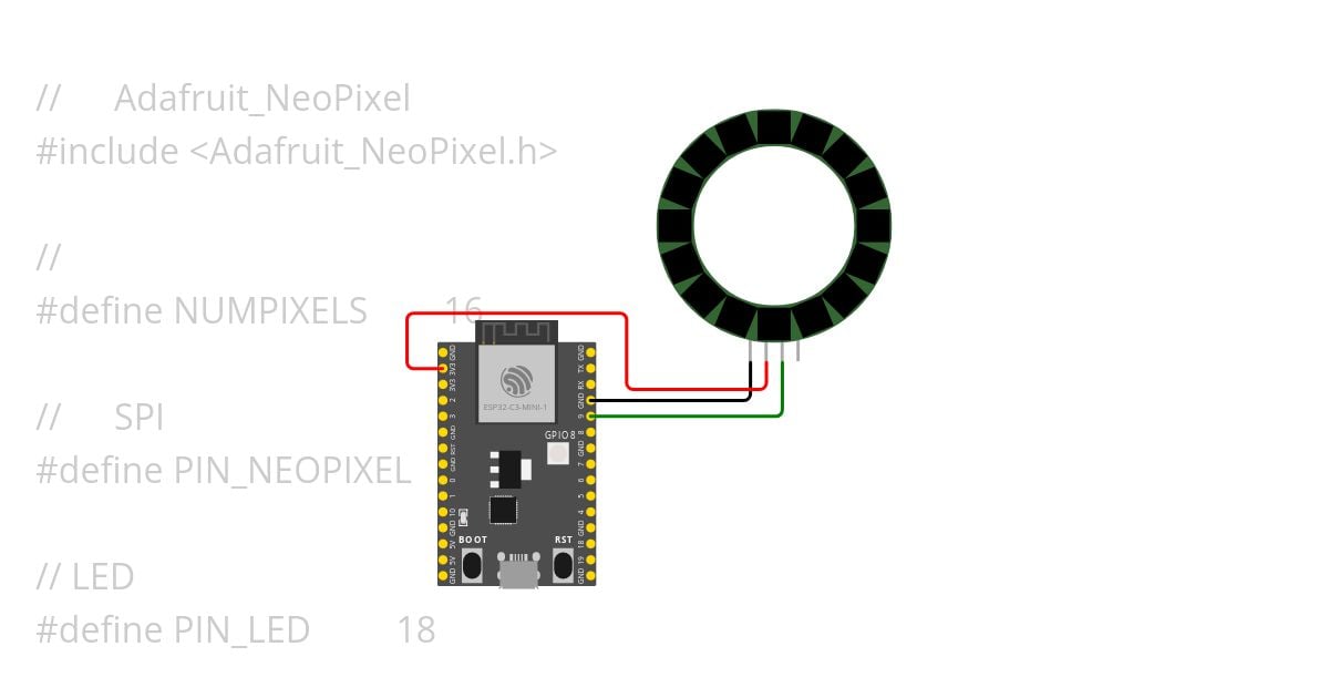 esp32-c3-ino-ws2812 simulation