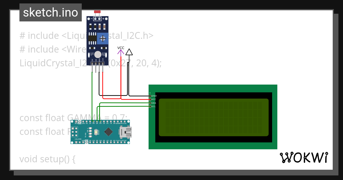 LDR - Wokwi ESP32, STM32, Arduino Simulator