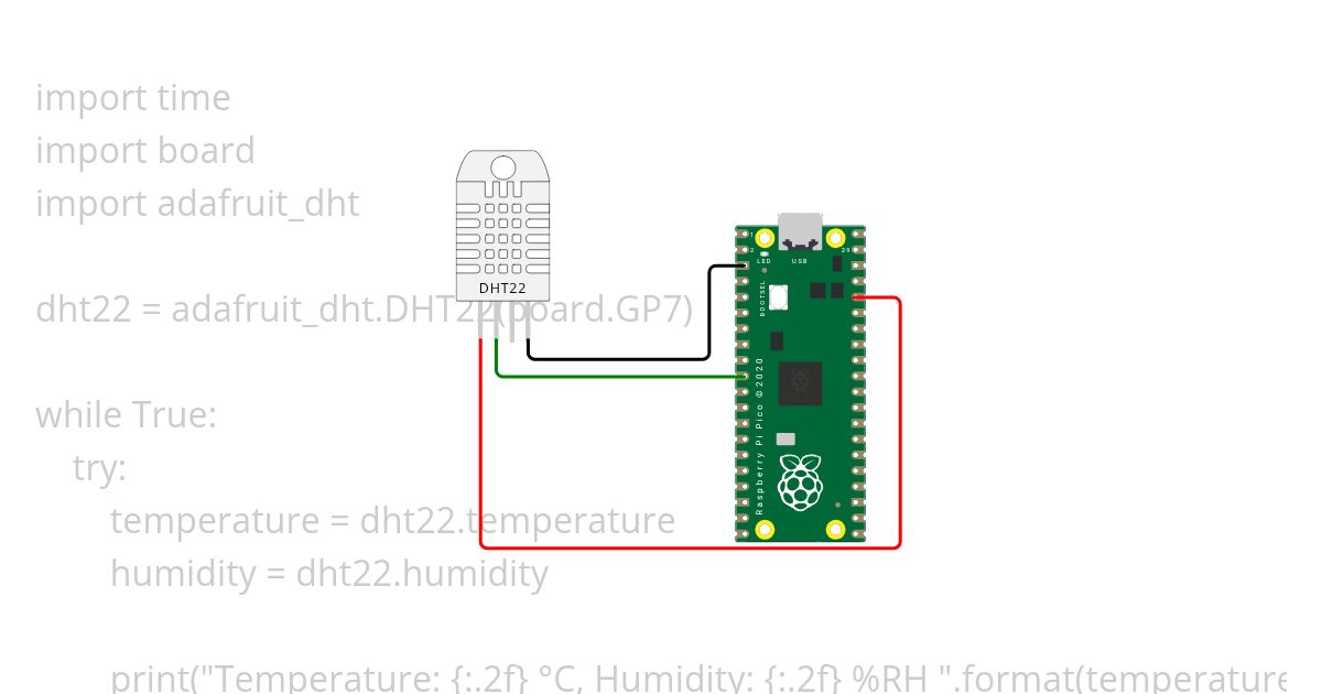 PiPico_DHT22 simulation