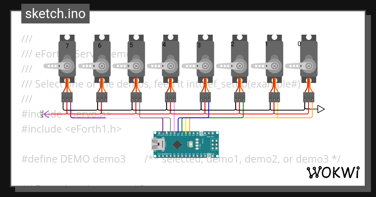 serv8x - Wokwi ESP32, STM32, Arduino Simulator
