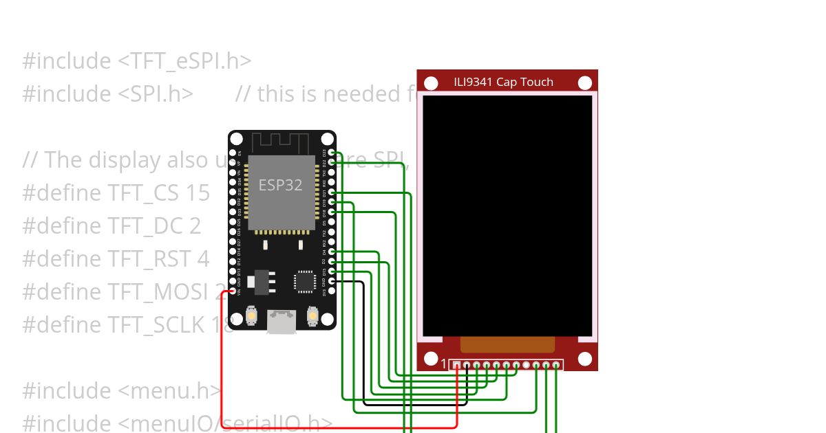 ESP32-Menu simulation