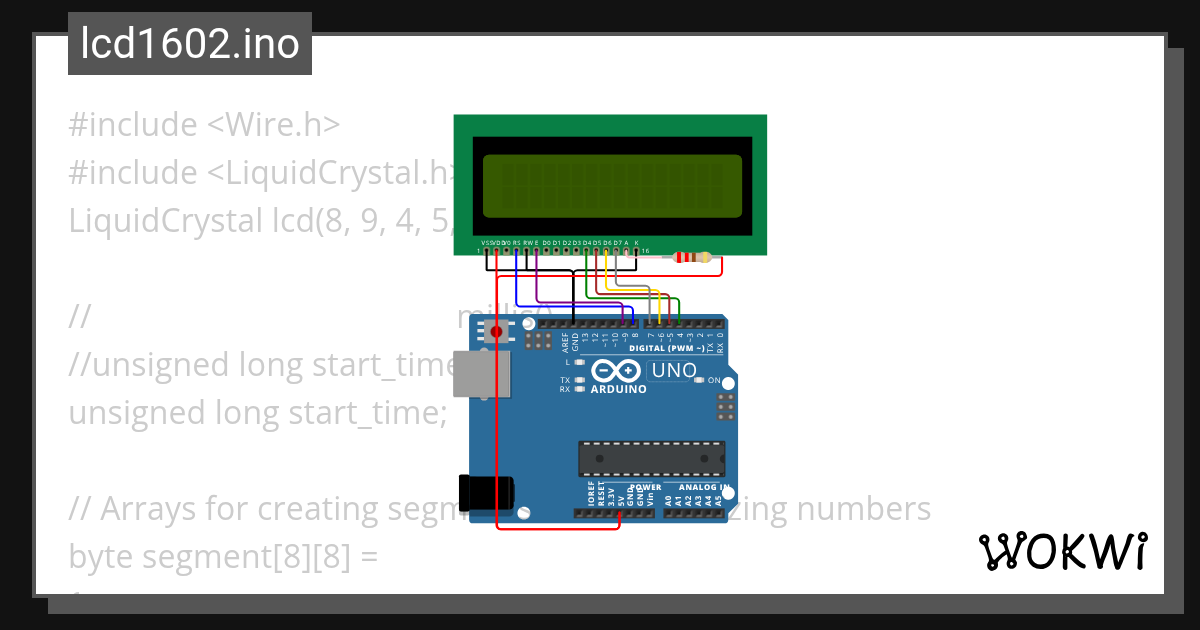 UNO Clock - Wokwi ESP32, STM32, Arduino Simulator