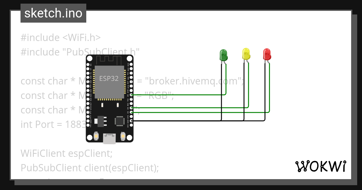 RGB - Wokwi ESP32, STM32, Arduino Simulator