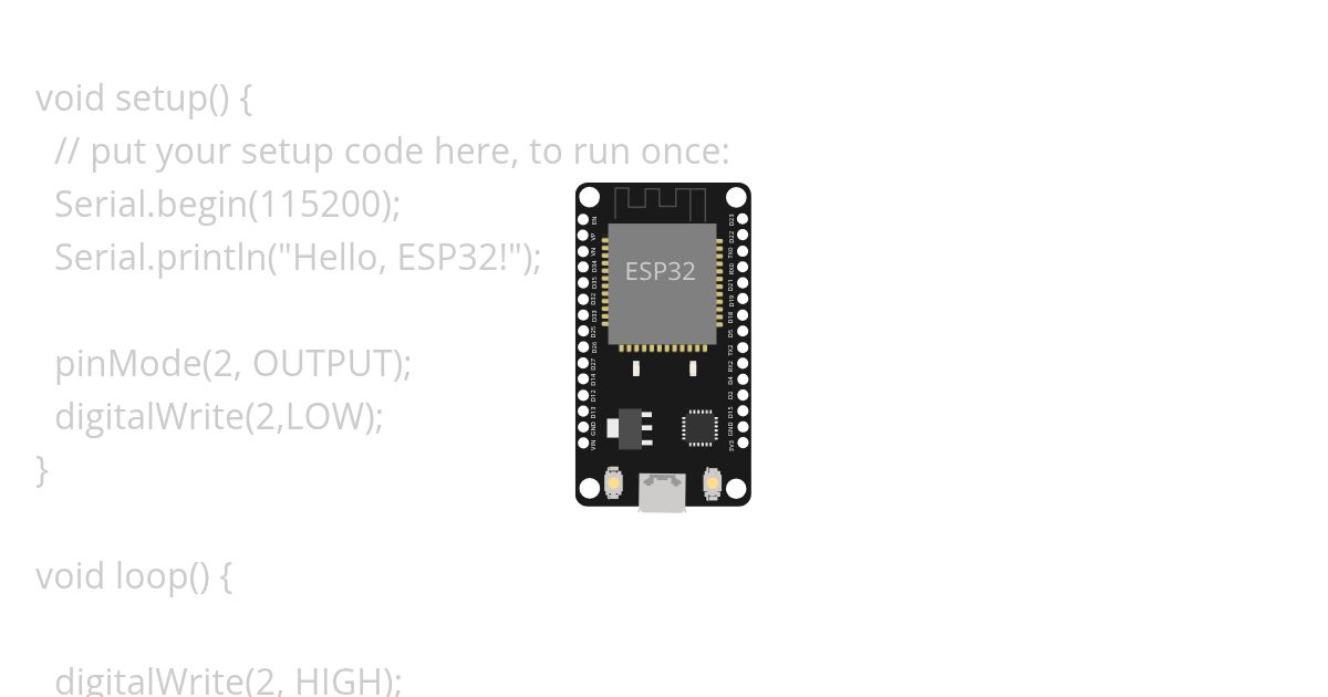ESP32 Blink simulation