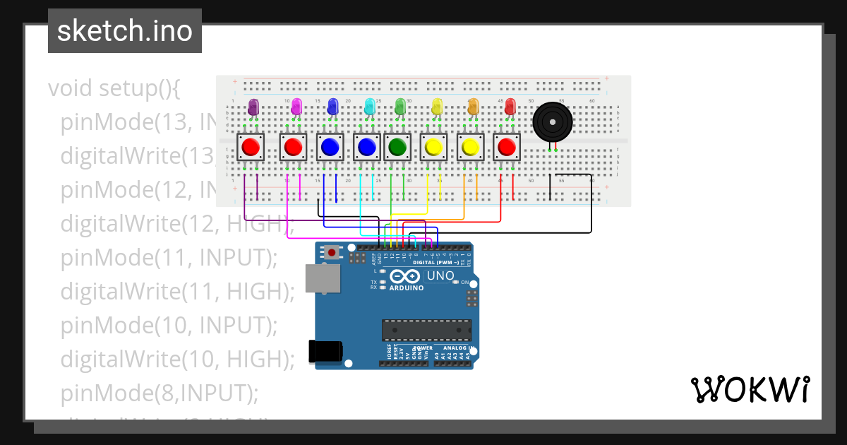 assessment kids piano - Wokwi ESP32, STM32, Arduino Simulator