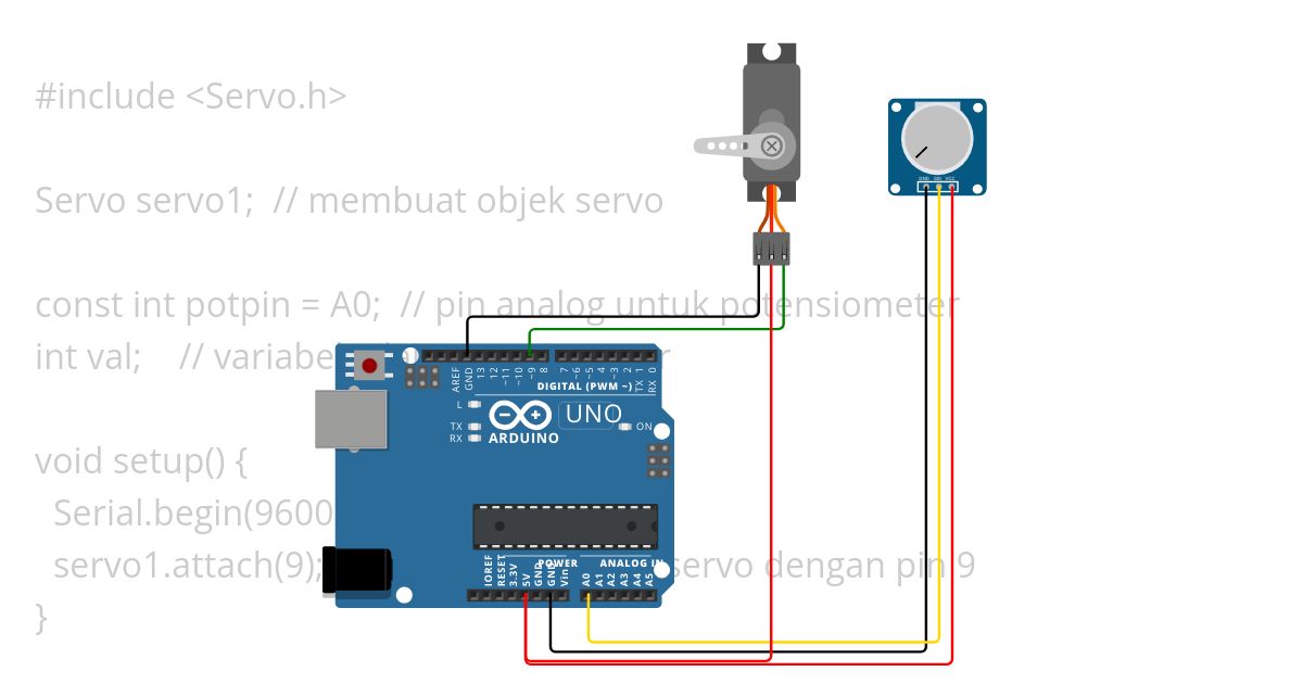 Servo Knob simulation