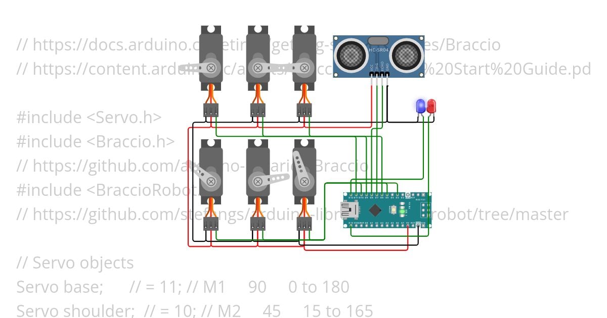 robotBraccio simulation