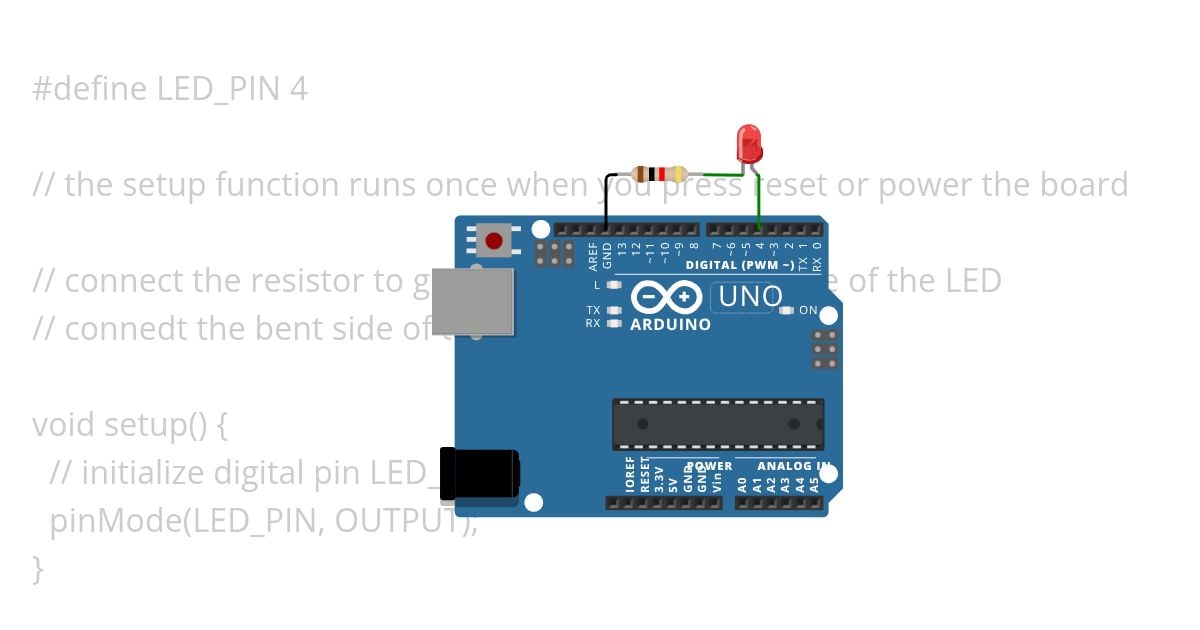 Blink External LED simulation