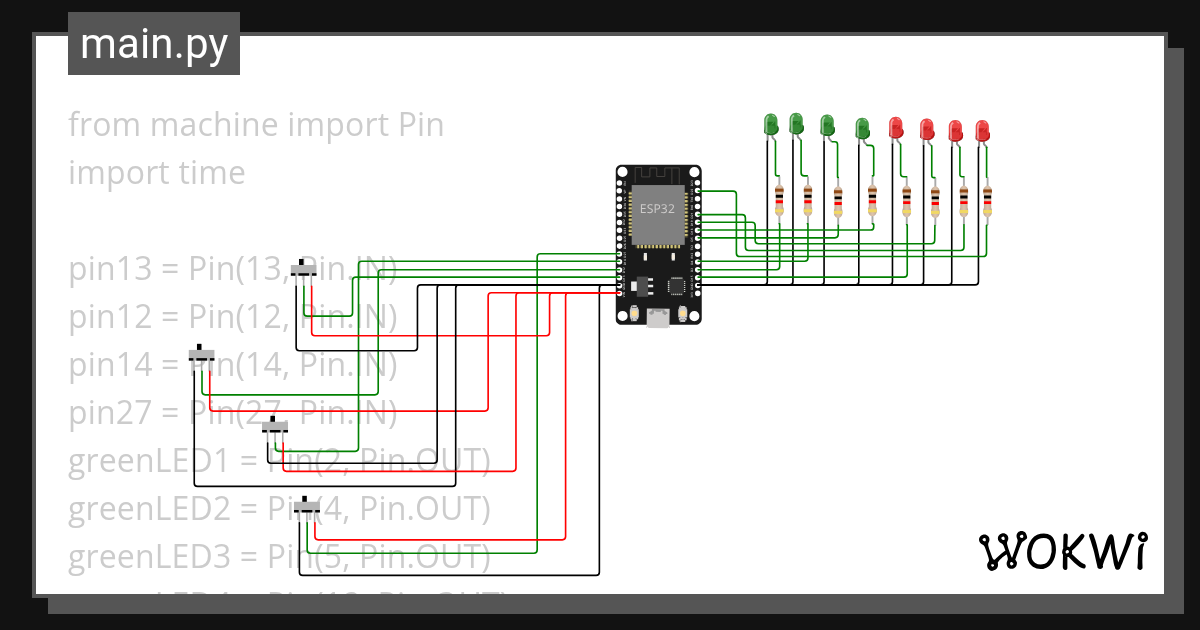Activity 1 - Micro Python - Wokwi ESP32, STM32, Arduino Simulator