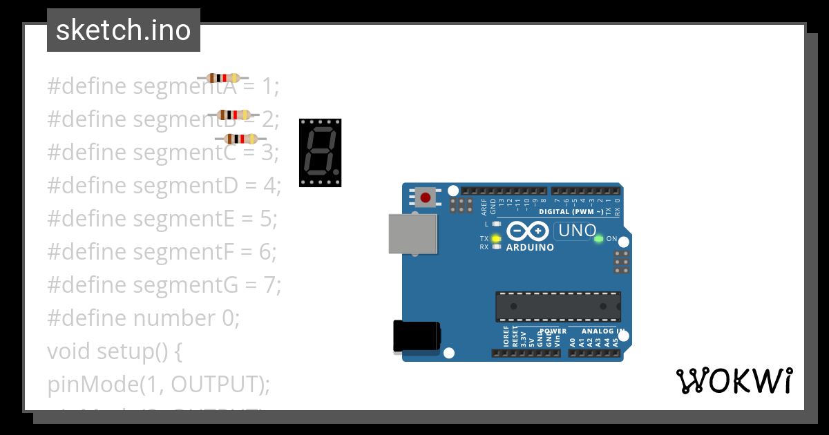 7 Segments Ravi Sir Wokwi Esp32 Stm32 Arduino Simulat 7022