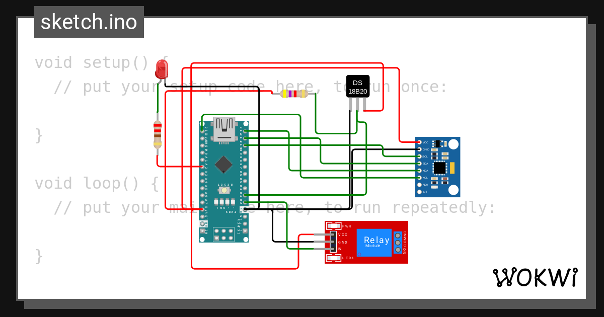 Ethernet DS18B20 - Wokwi ESP32, STM32, Arduino Simulator image.