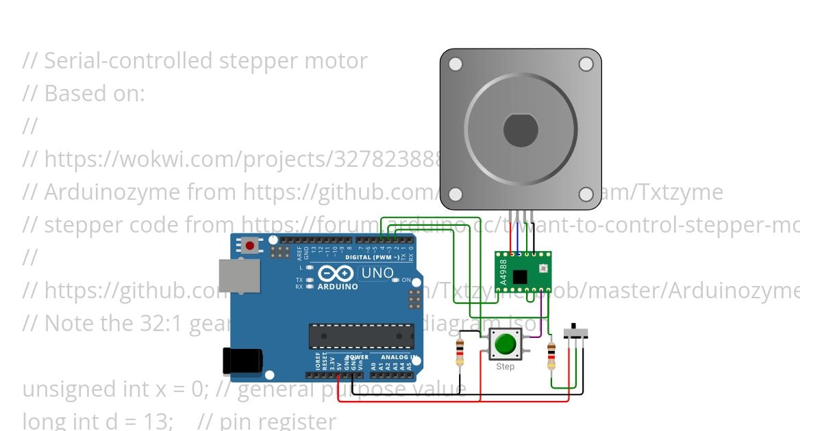 Txtzyme_stepper.ino simulation