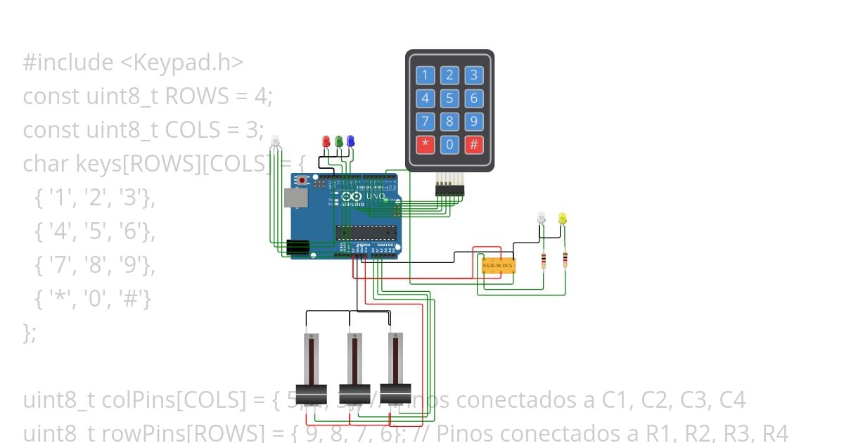 KEYPAD.ino simulation