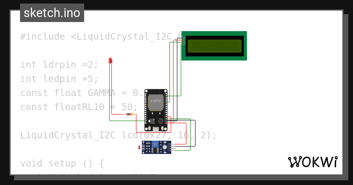 LDR ESP V1 Copy 12 - Wokwi ESP32, STM32, Arduino Simulator