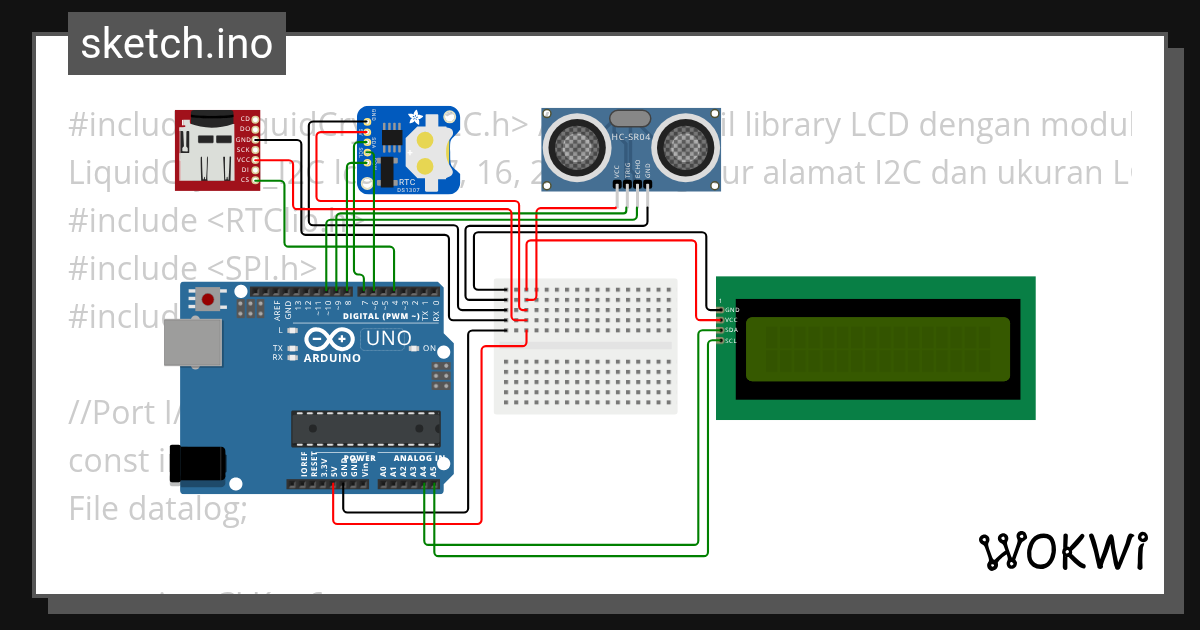 TIDE LOGGER - Wokwi Arduino and ESP32 Simulator