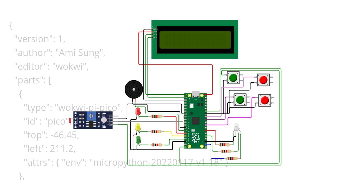 TrafficLightDemo I2C simulation