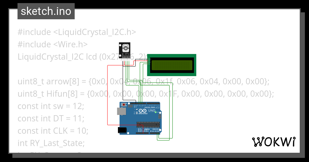 LCD I2C interface - Wokwi Arduino and ESP32 Simulator