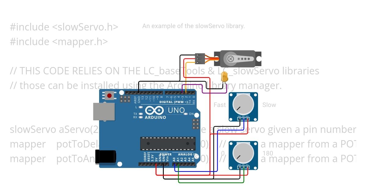 slow servo simulation