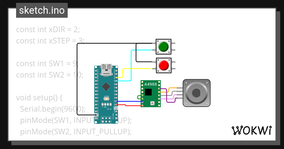 motor - Wokwi ESP32, STM32, Arduino Simulator