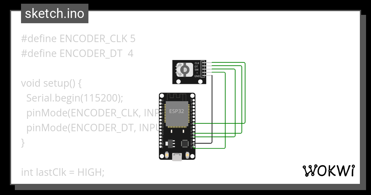 Esp32rotary Encoder Wokwi Esp32 Stm32 Arduino Simulator 5556