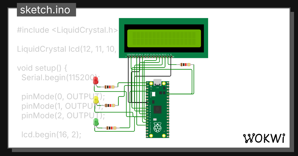 1.1 (C++) - Wokwi ESP32, STM32, Arduino Simulator