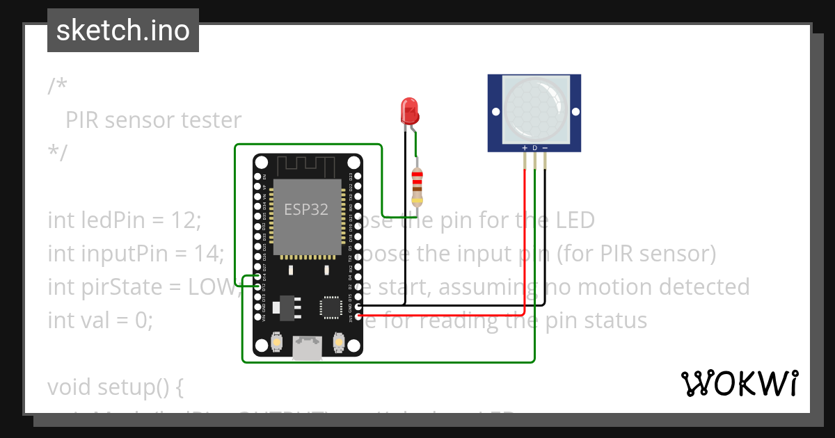 ESP32_PIR_test Copy - Wokwi ESP32, STM32, Arduino Simulator