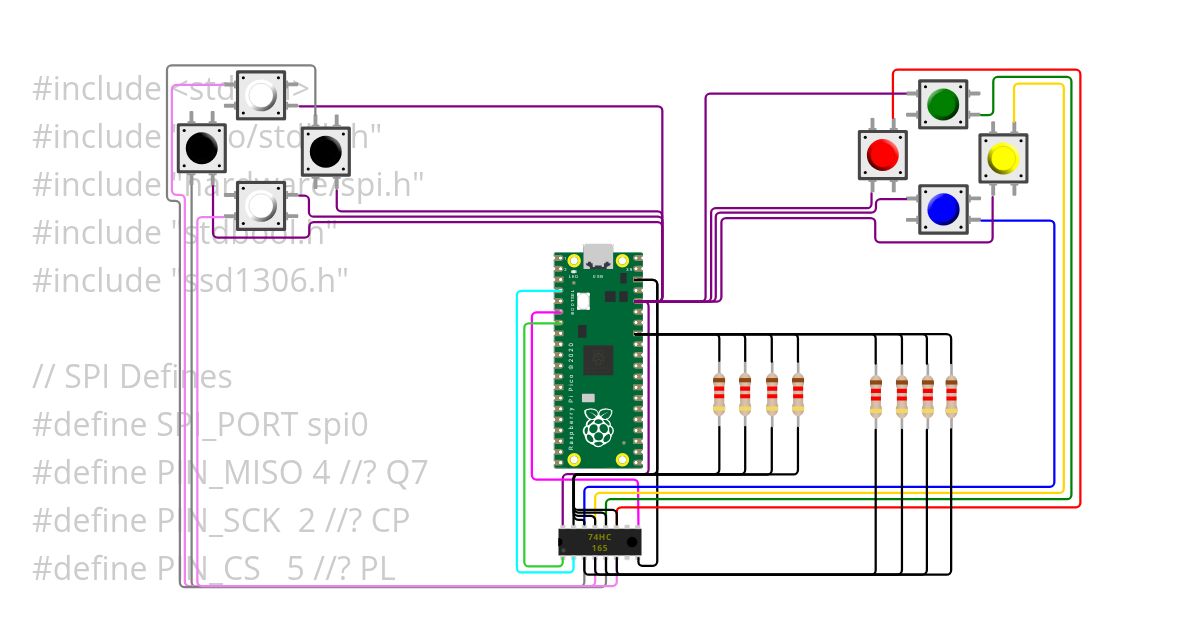 Buttons simulation