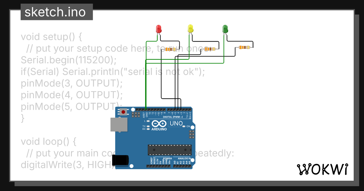 Skripsi Baru Lampu Merah - Wokwi ESP32, STM32, Arduino Simulator