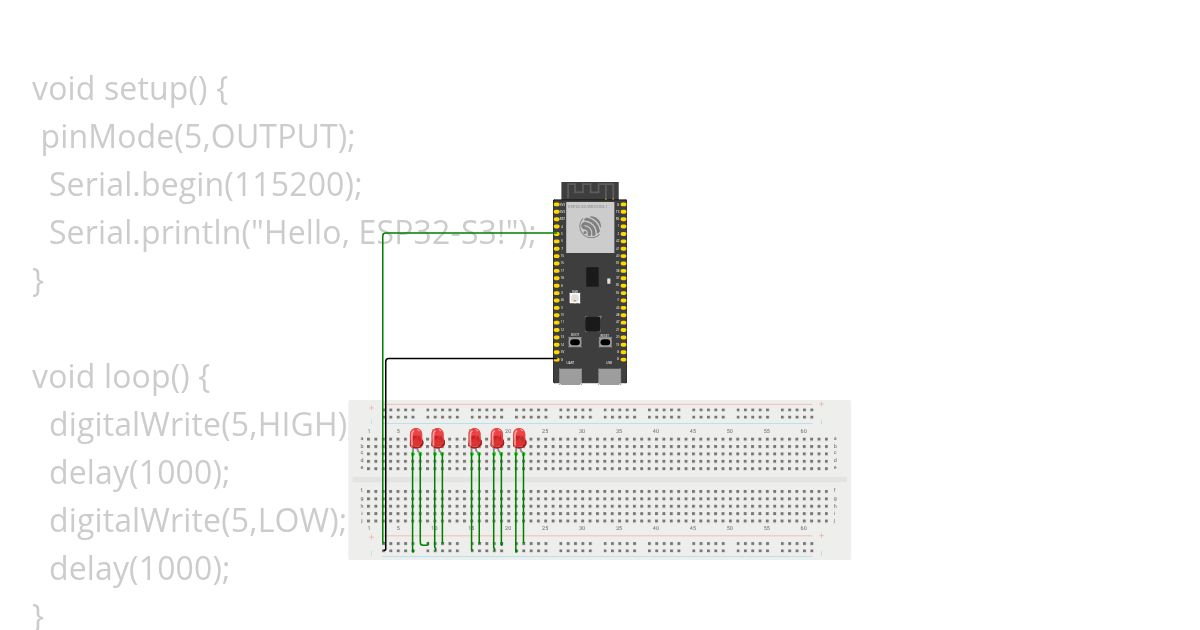 ESP32 LED simulation