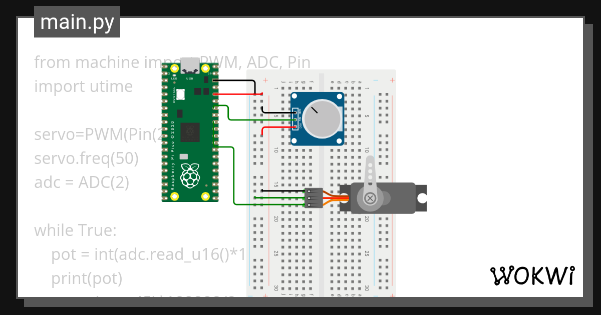 potenciometro - Wokwi ESP32, STM32, Arduino Simulator
