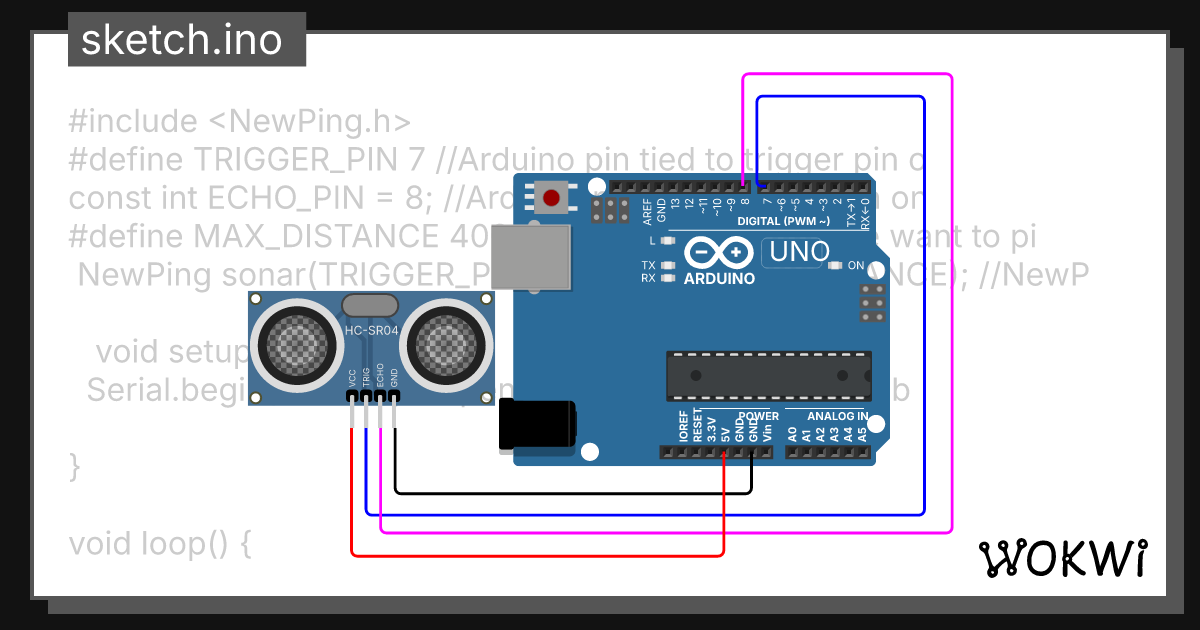 ultra sensor - Wokwi ESP32, STM32, Arduino Simulator