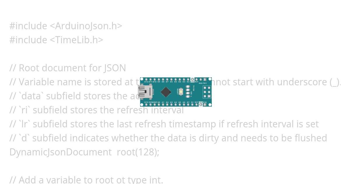ArduinoJSON Test simulation