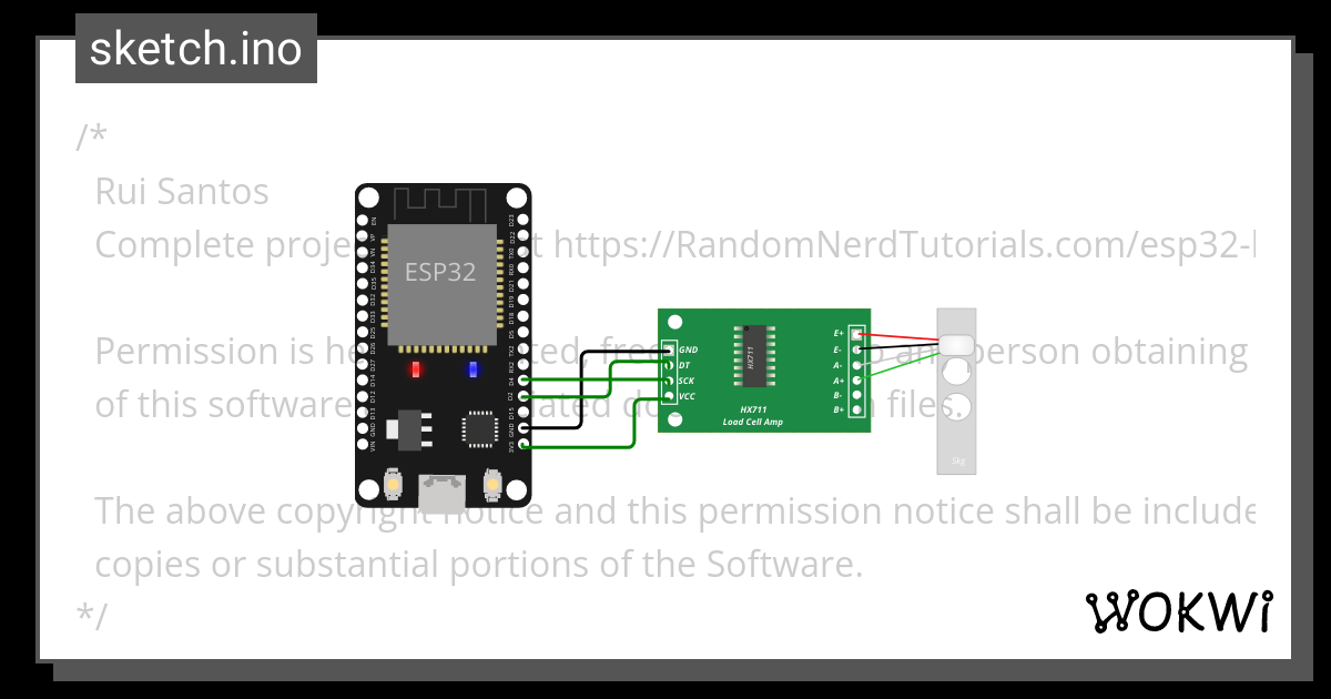 Hx711calibrate Wokwi Esp32 Stm32 Arduino Simulator 