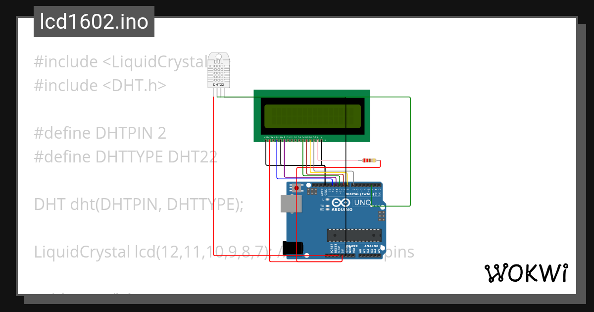 lcd1602.ino Copy Wokwi ESP32, STM32, Arduino Simulator