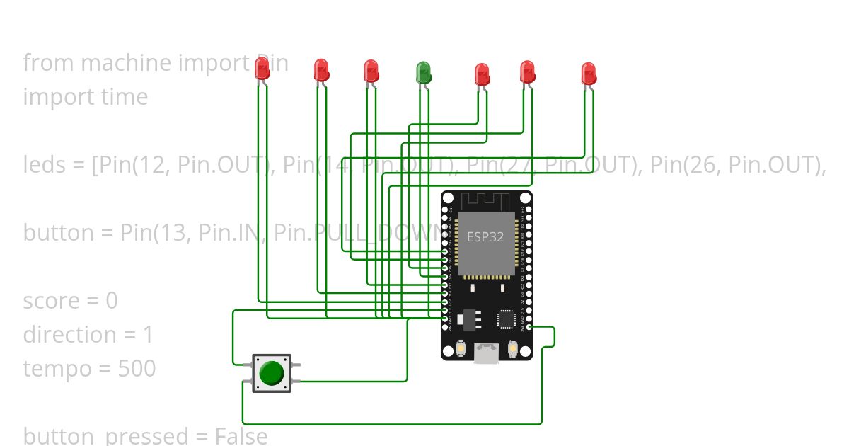 Lichtloopspel 5 debouncing simulation