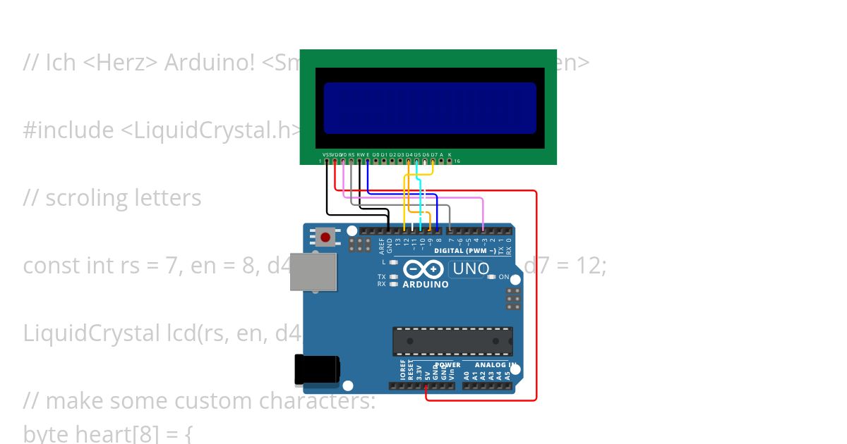 LCD-Heardbeat simulation
