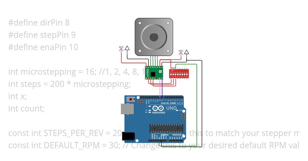 Stepper Motor Basics simulation