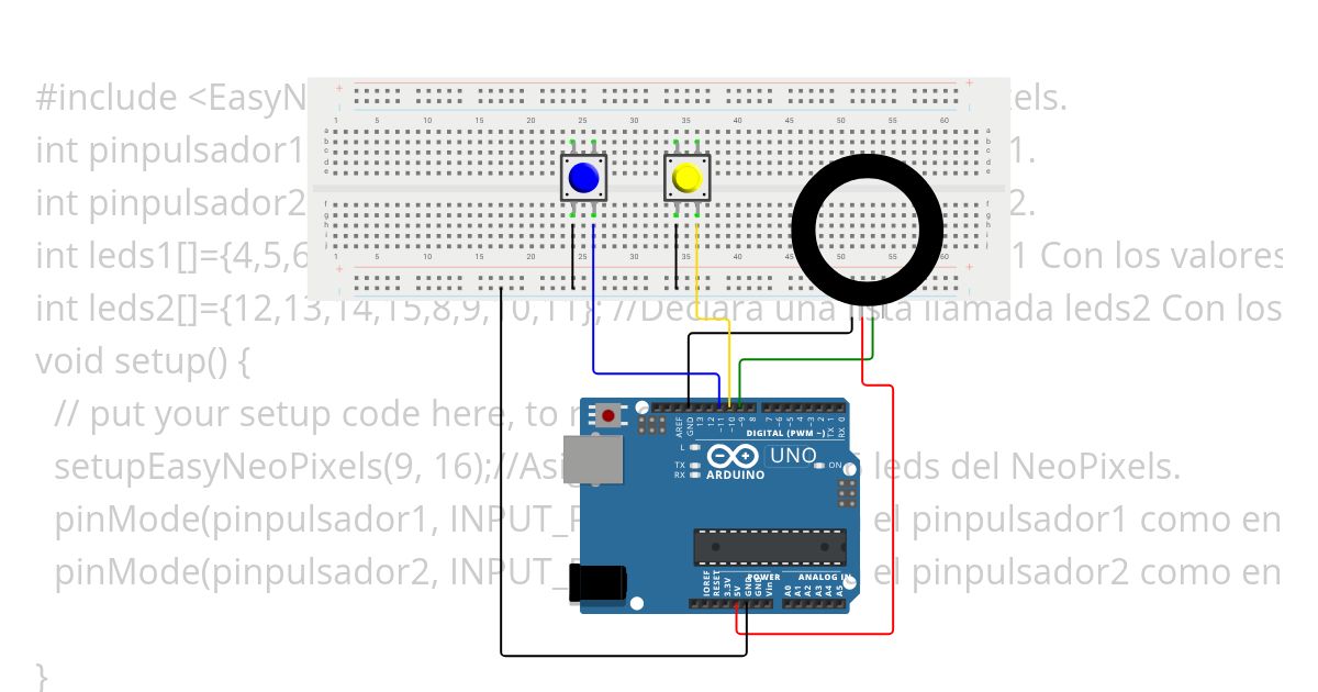 NeoPixels Ring III simulation