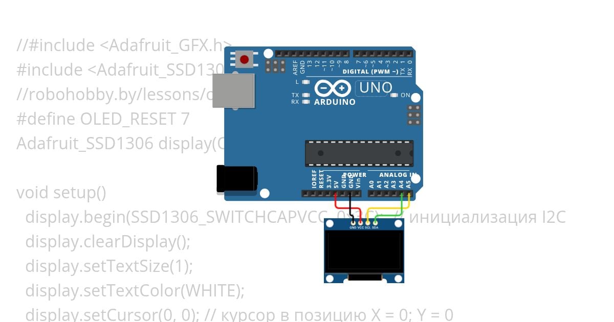 Adafruit_SSD1306.h текст база u8g.firstPage(); simulation