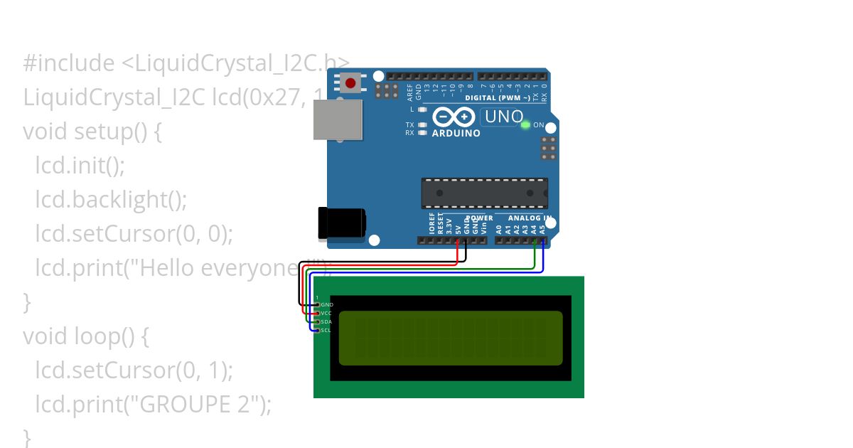 LCD TEST With Millis simulation