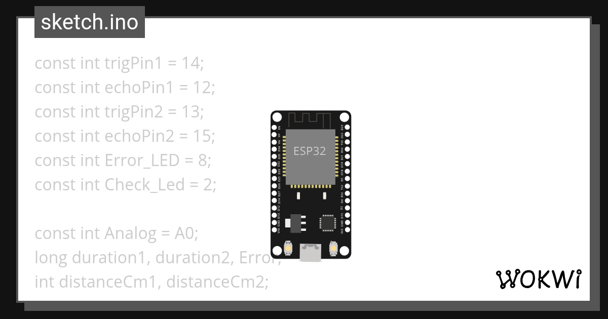 esp8266 ultrasonic - Wokwi ESP32, STM32, Arduino Simulator