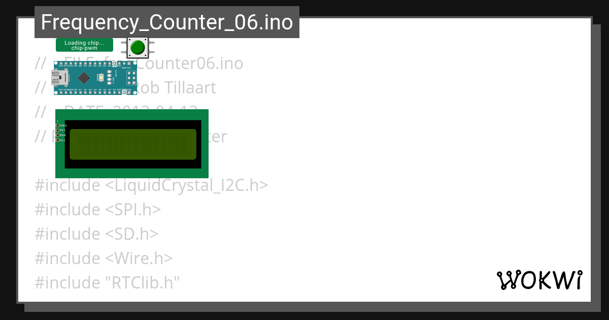 Frequency_Counter_06.ino Wokwi ESP32, STM32, Arduino Simulator