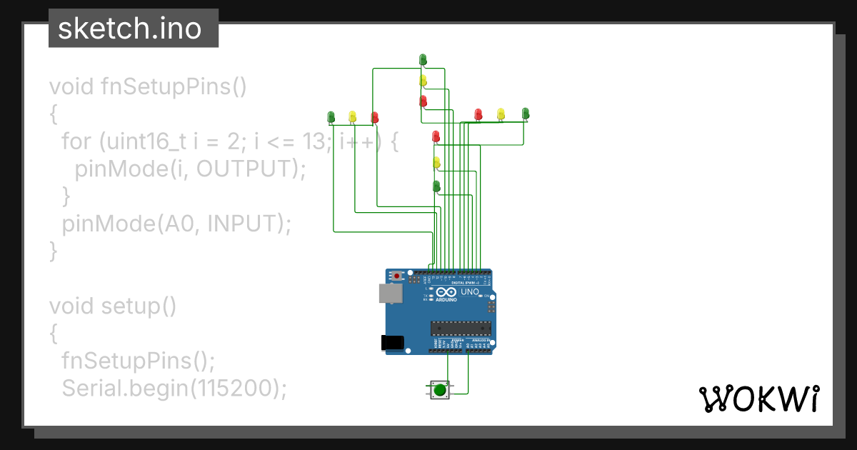 Lamparendszer xd wokwi esp32 stm32 arduino simulator