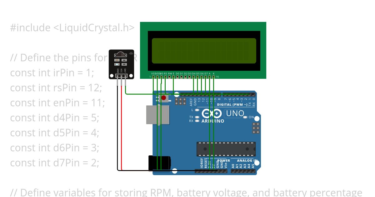 RPM Using IR Sensor and Displauy it on LCD Copy Copy simulation