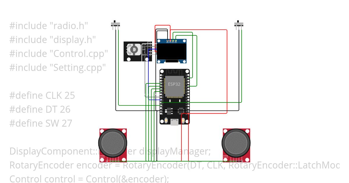 OLED setting page simulation