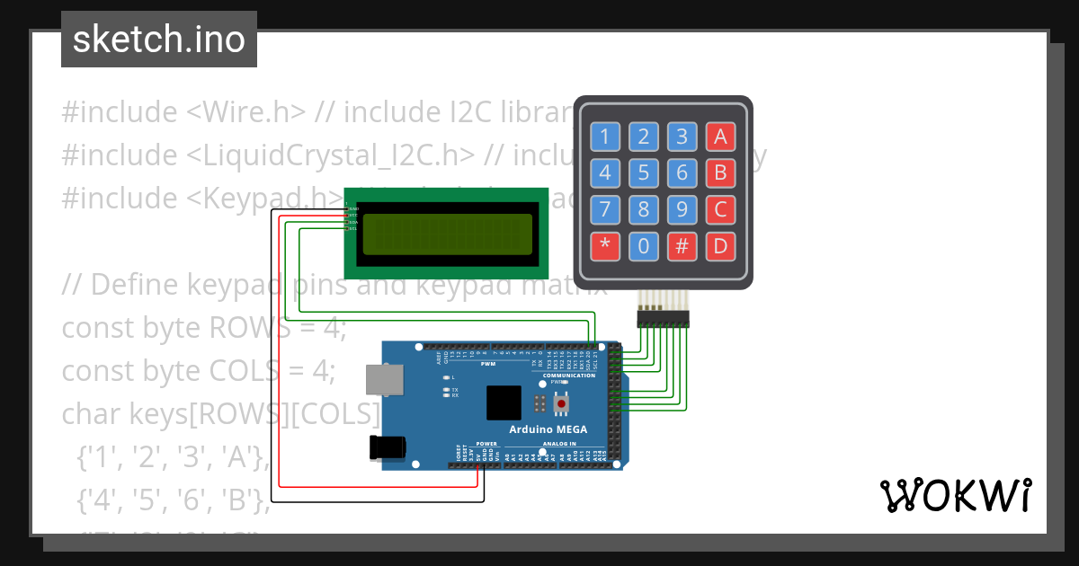 Key logger - Wokwi ESP32, STM32, Arduino Simulator
