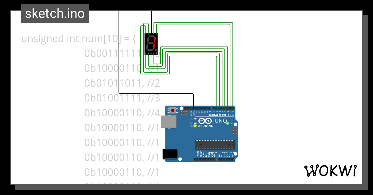 Display7seg Wokwi Esp32 Stm32 Arduino Simulator 6611